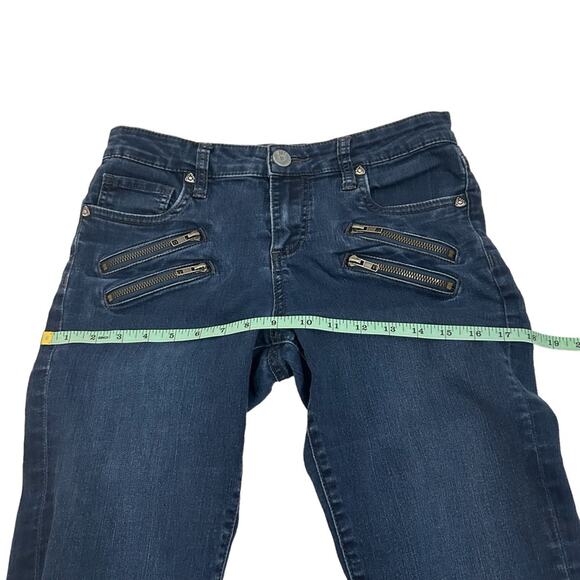 Kut From The Kloth Blue Scarlett Straight Leg Zipper Jeans, Size 4 - Picture 9 of 16